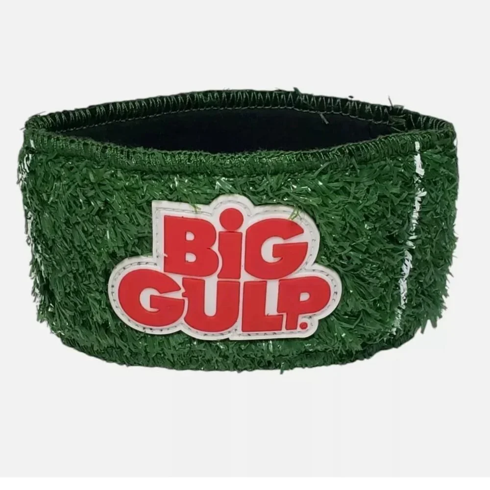 7-Eleven Big Gulp Astro‎ Turf Koozie Set of 2 Slurpee Cup Sleeve Football Grass